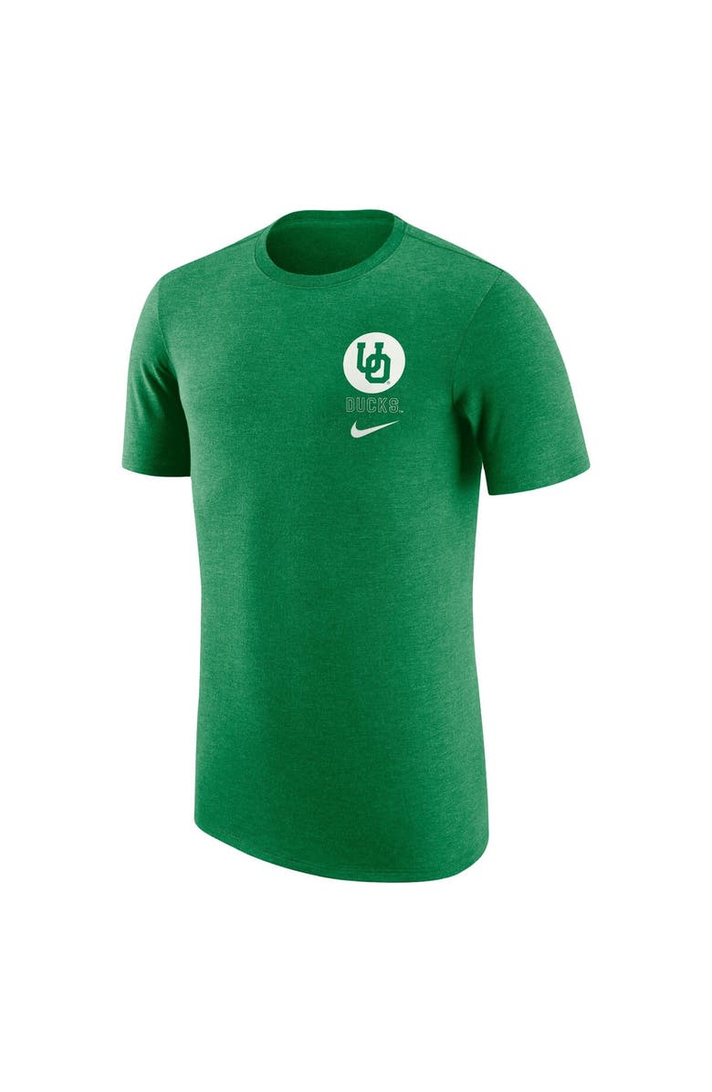 Nike Men's Nike Green Oregon Ducks Retro Tri-Blend T-Shirt, Alternate, color, 