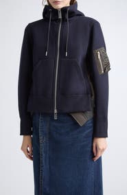 Sacai Sponge Sweat Full Zip Hoodie