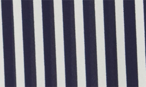 Ak Anne Klein Stripe Button-up Shirt In Blue