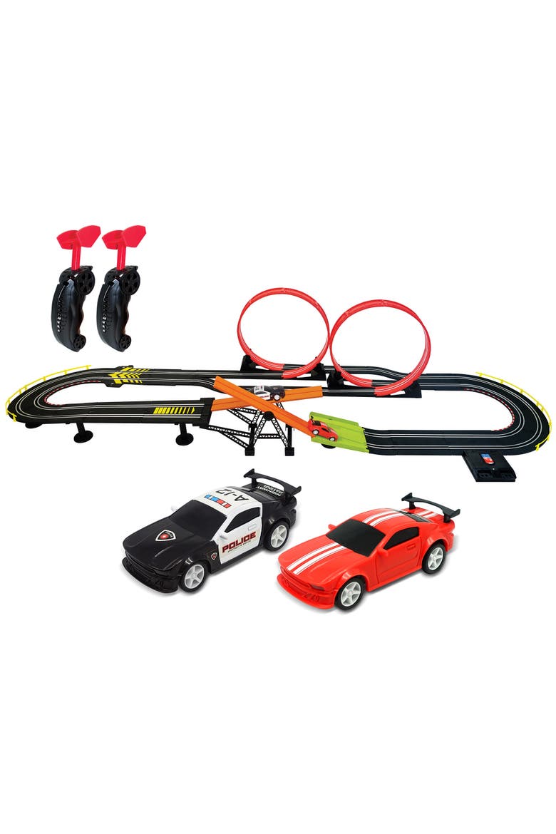 Road Star Challenge, Battery Operated Racing Set, 2 Slot Vehicles, Alternate, color, Multicolored