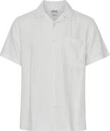 !SOLID Allan Solid Linen Blend Camp Shirt