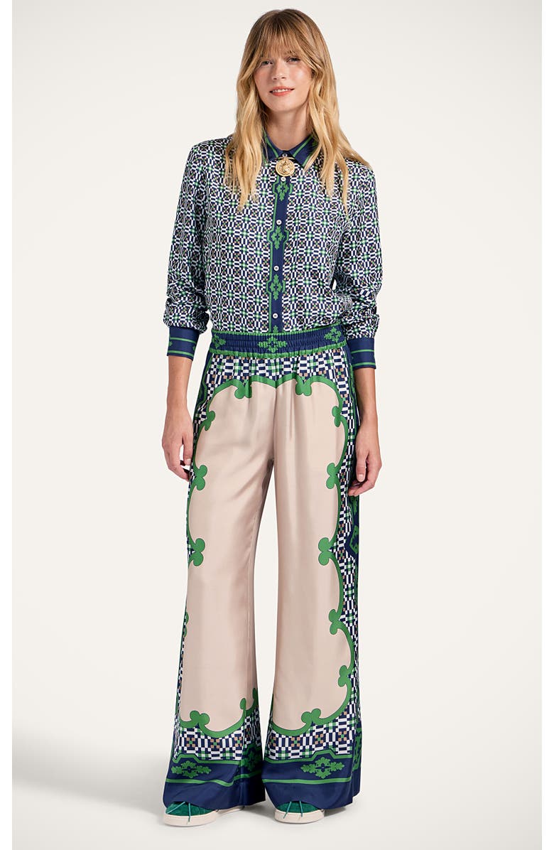 La DoubleJ Palazzo Pants Placée, Main, color, Mariposa Placée Green