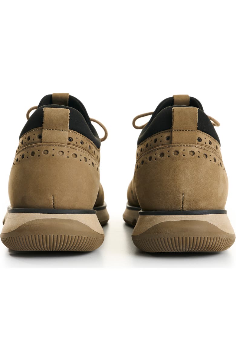 Velez Leather Lace-Up Shoes with Athletic Touches, Alternate, color, Beige