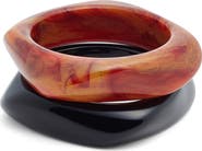 Nordstrom Set of 2 Medium Resin Bangles