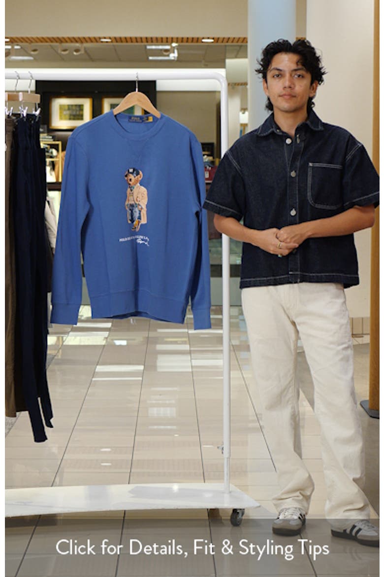 Polo Bear Fleece Crewneck Sweatshirt video