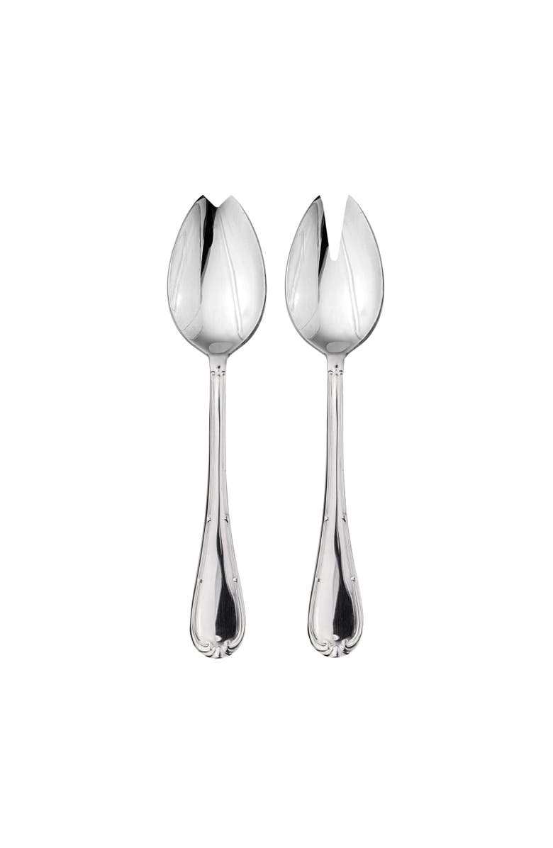 Mepra Raffaello Salad Serving Set - 2 Pieces, Main, color, Silver