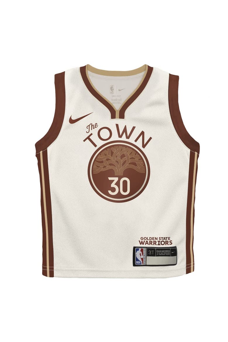 Toddler Nike Stephen Curry Tan Golden State Warriors 2025/26 City Edition Swingman Jersey, Alternate, color, Tan