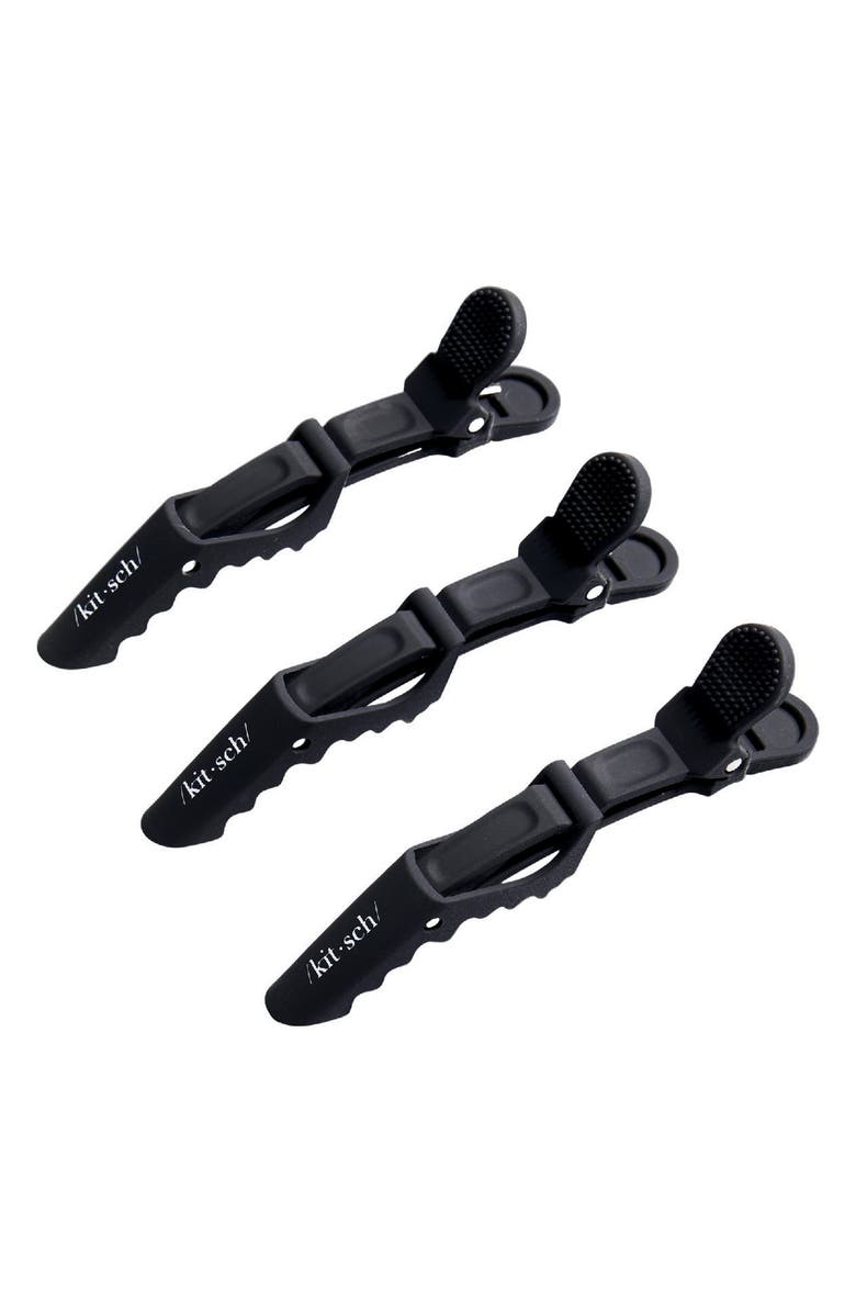 Kitsch 3-Pack No Slip Crocodile Clips, Main, color,