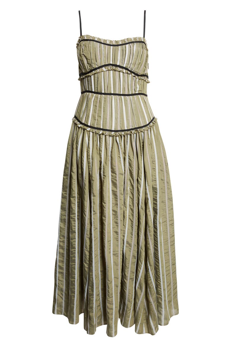 Celia Maxi Dress, Alternate, color, OLIVE NOIR