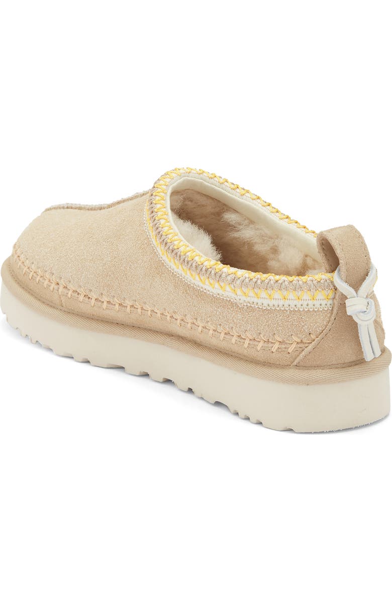 UGG<sup>®</sup> Tasman Biarritz Genuine Shearling Lined Slipper, Alternate, color, Mustard Seed