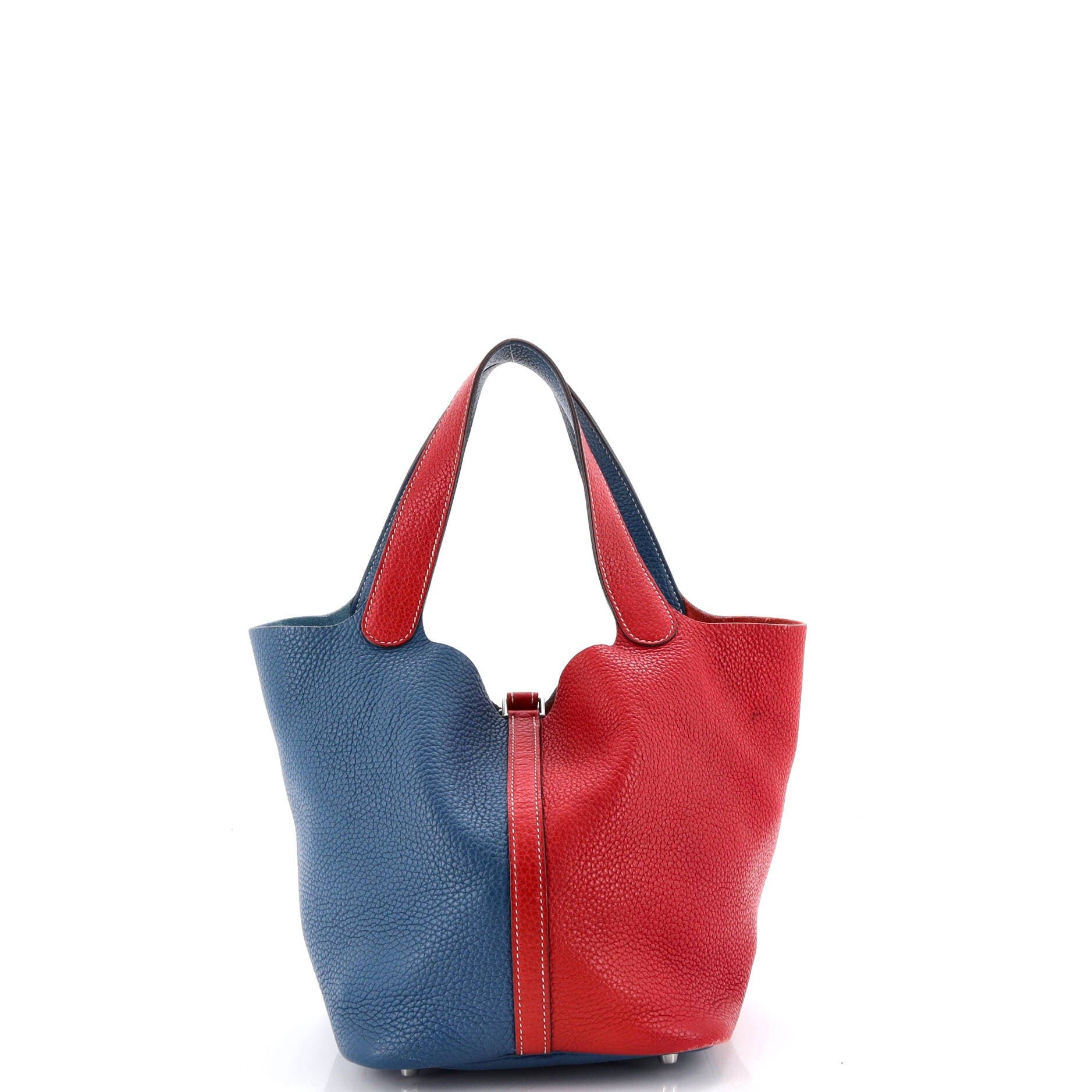 Picotin Lock Bag Bicolor Clemence MM, Alternate, color, None