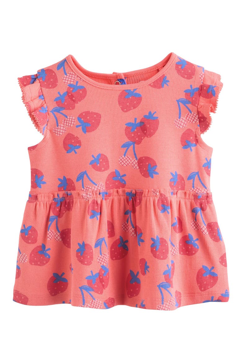 Fruit Print Top & Leggings Set, Alternate, color, RED