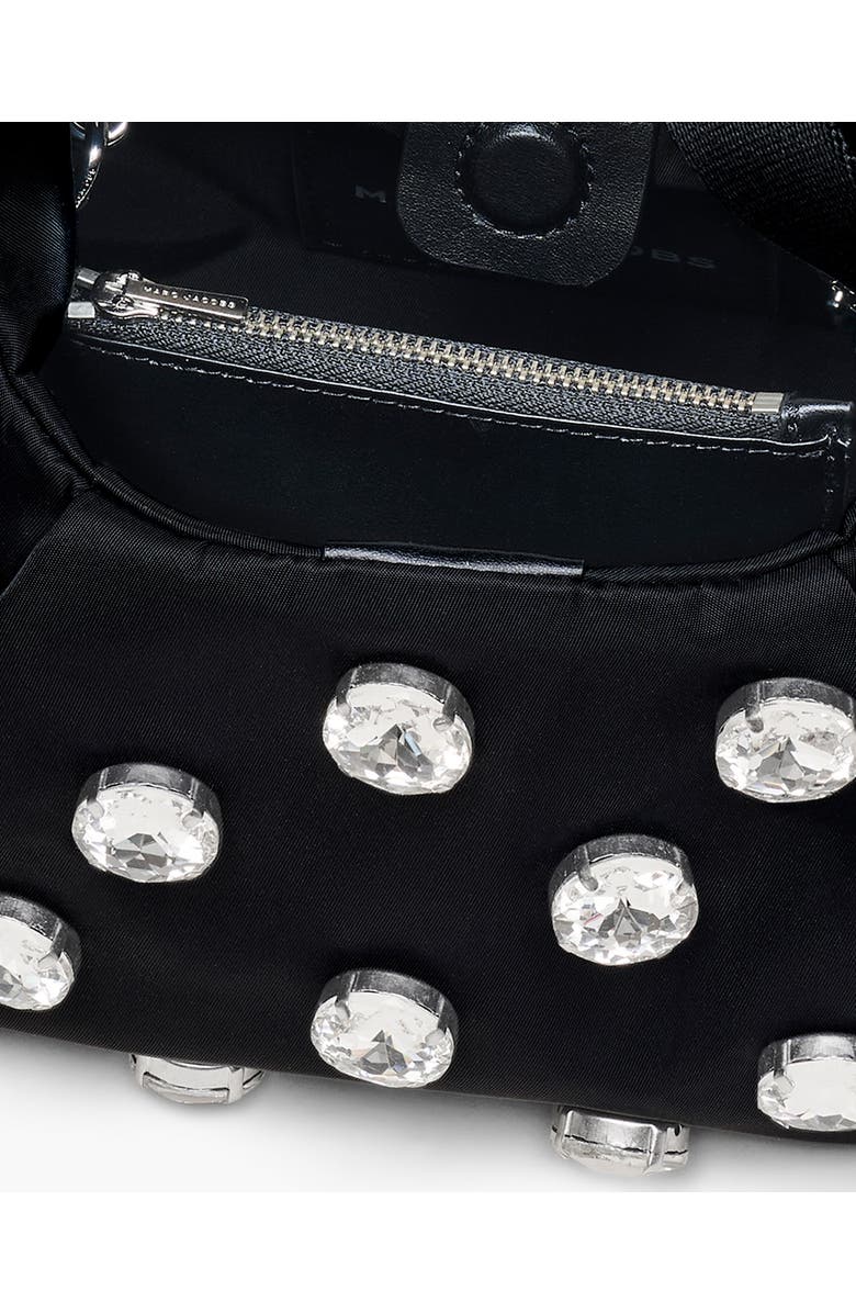 Marc Jacobs The Gem Nylon Bow Mini Sack Bag, Alternate, color, Black