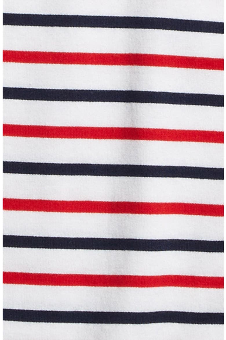 'Island' Long Sleeve Knit Top, Alternate, color, RED WHITE AND BLUE STRIPE