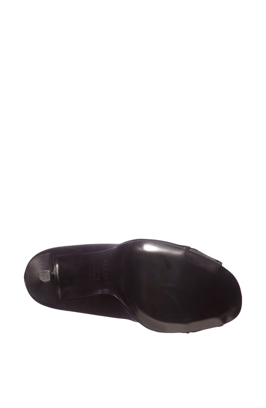 'Showupup' Satin Pump, Alternate, color, BLACK SATIN