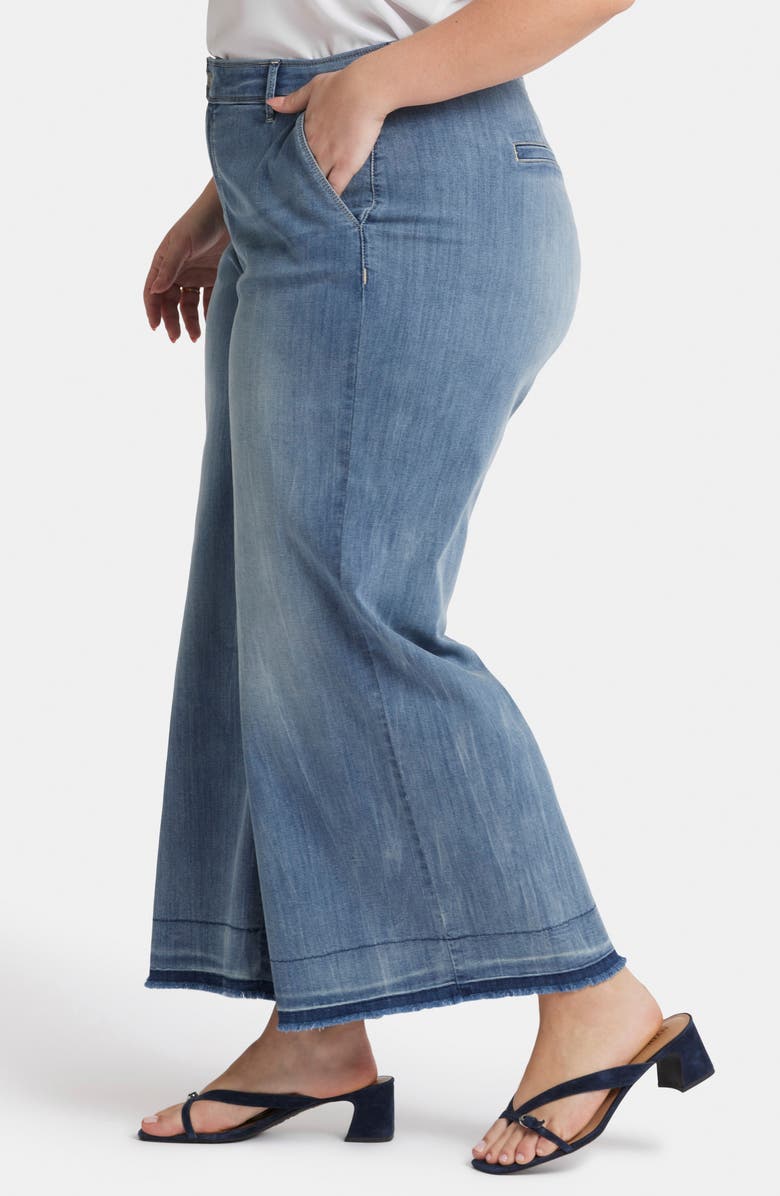 NYDJ Mona High Waist Ankle Wide Leg Trouser Jeans, Alternate, color, State