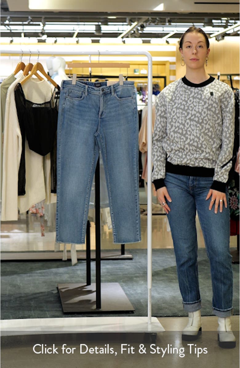 Sheri Fray Hem Ankle Slim Jeans, sales video thumbnail