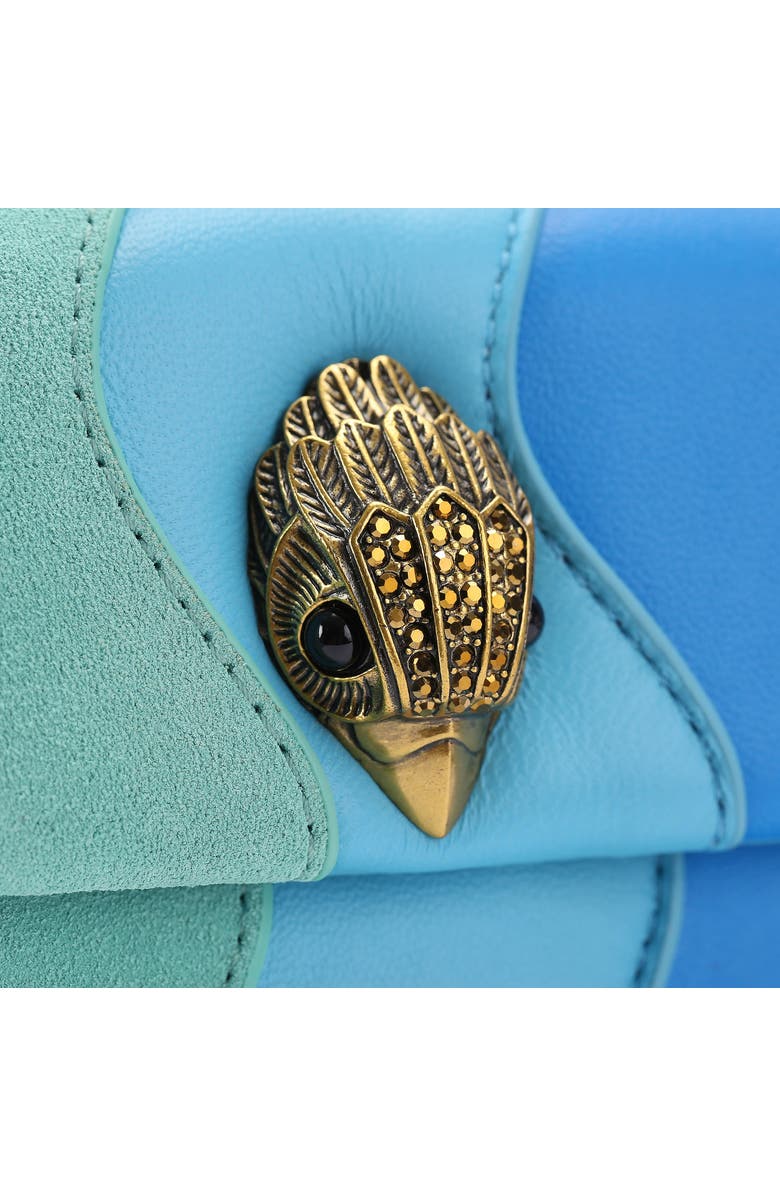 Kurt Geiger London Mini Kensington Convertible Leather Crossbody Bag, Alternate, color, Open Blue