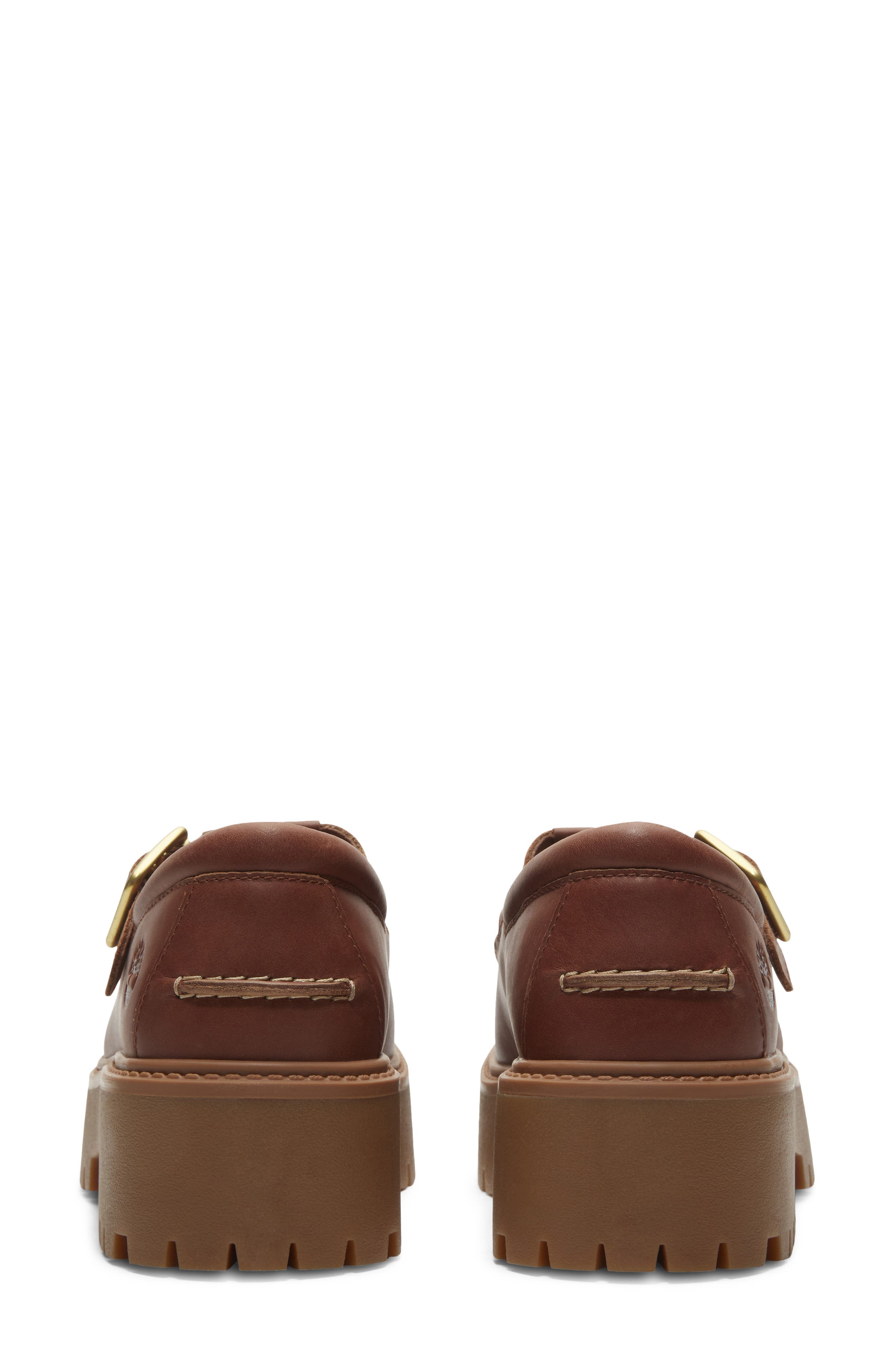 Timberland Stone Street Buckle Platform Shoe, Alternate, color, Rust Full Grain