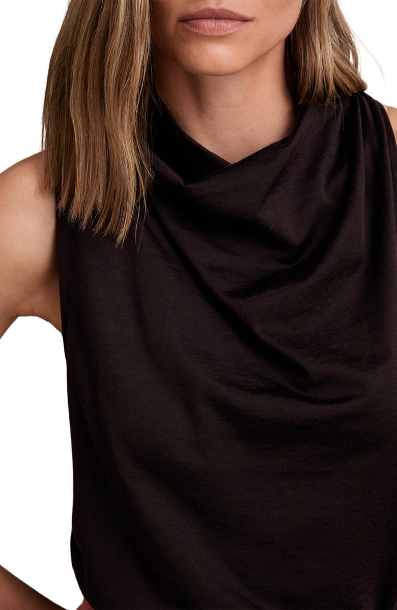 Reiss Darla Cowl Neck Shell, Alternate, color, Plum Purple