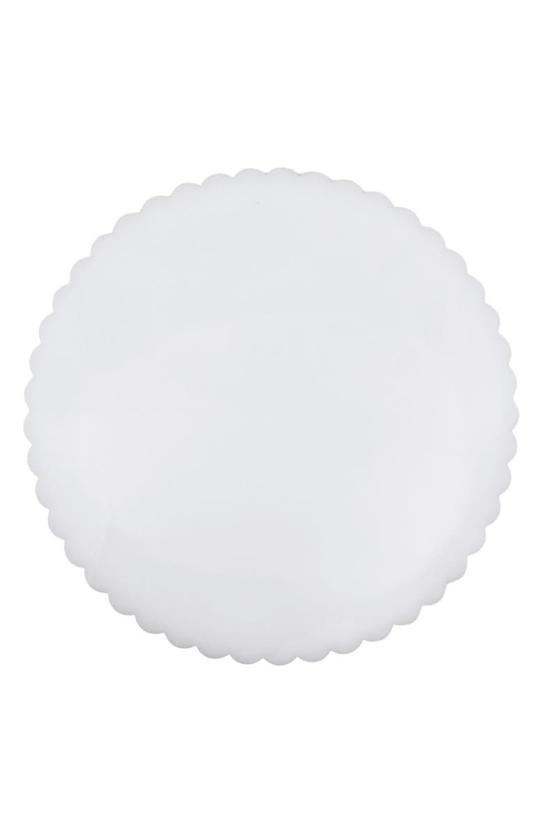 Mariposa Scalloped Set of 4 Placemats, Main, color, White