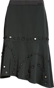 Wales Bonner Serenade Asymmetric Wool Blend Skirt