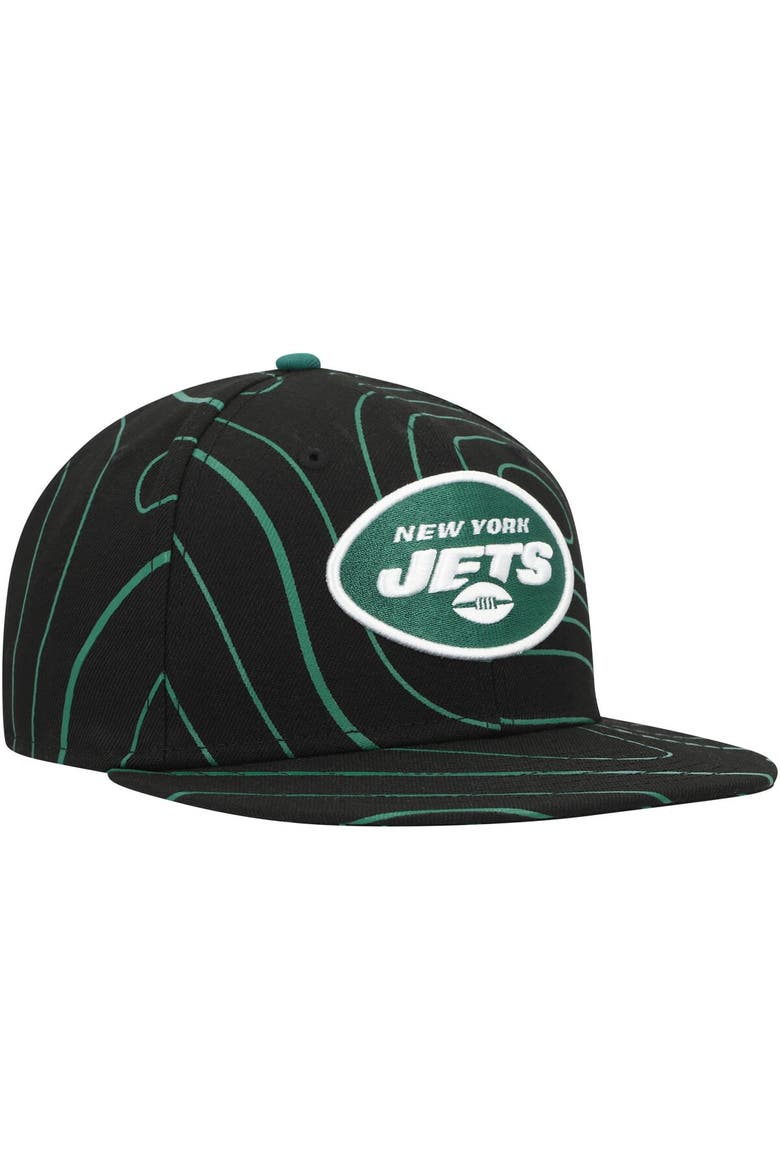 Men's New Era  Black New York Jets Geo 59FIFTY Fitted Hat, Alternate, color, Black