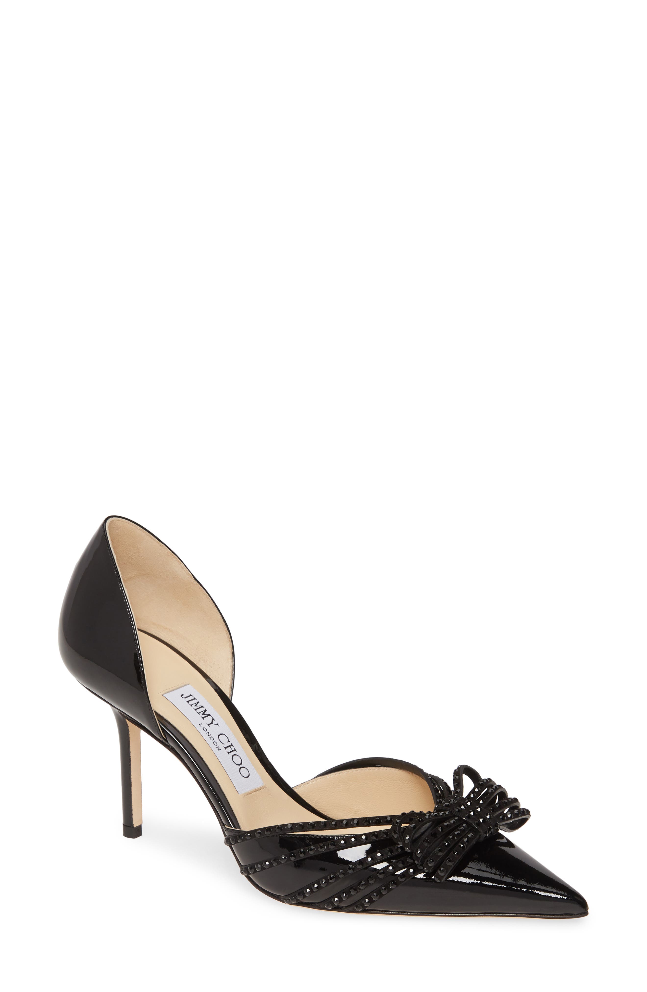 Jimmy Choo Kaitence Crystal Bow d'Orsay Pump, Main, color, 