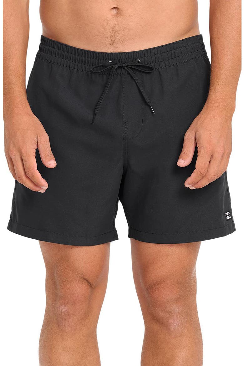All Day Volley Swim Trunks, Main, color, BLACK
