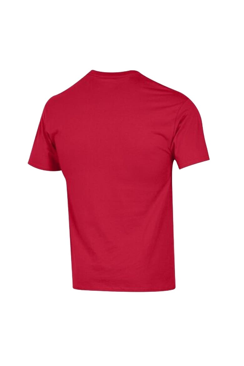 Men's Champion Red New England Patriots Arch Over Logo T-Shirt, Alternate, color, Red