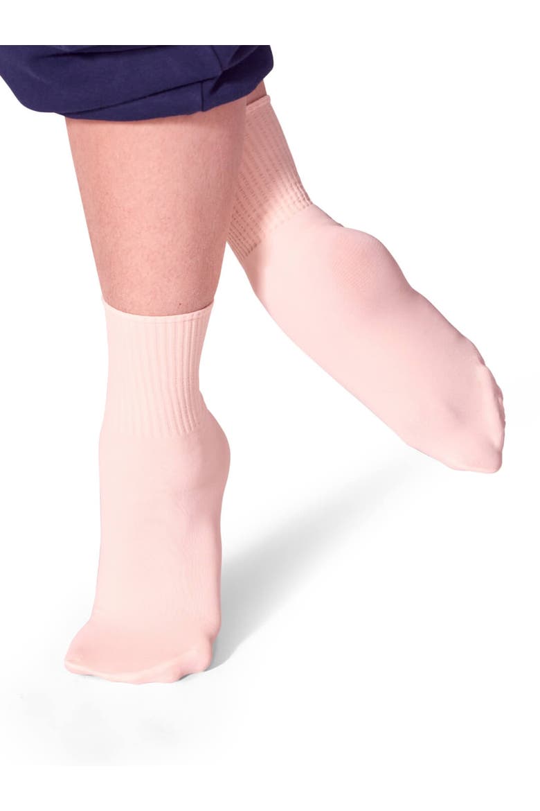 Ribbed Sock, Alternate, color, bright pink