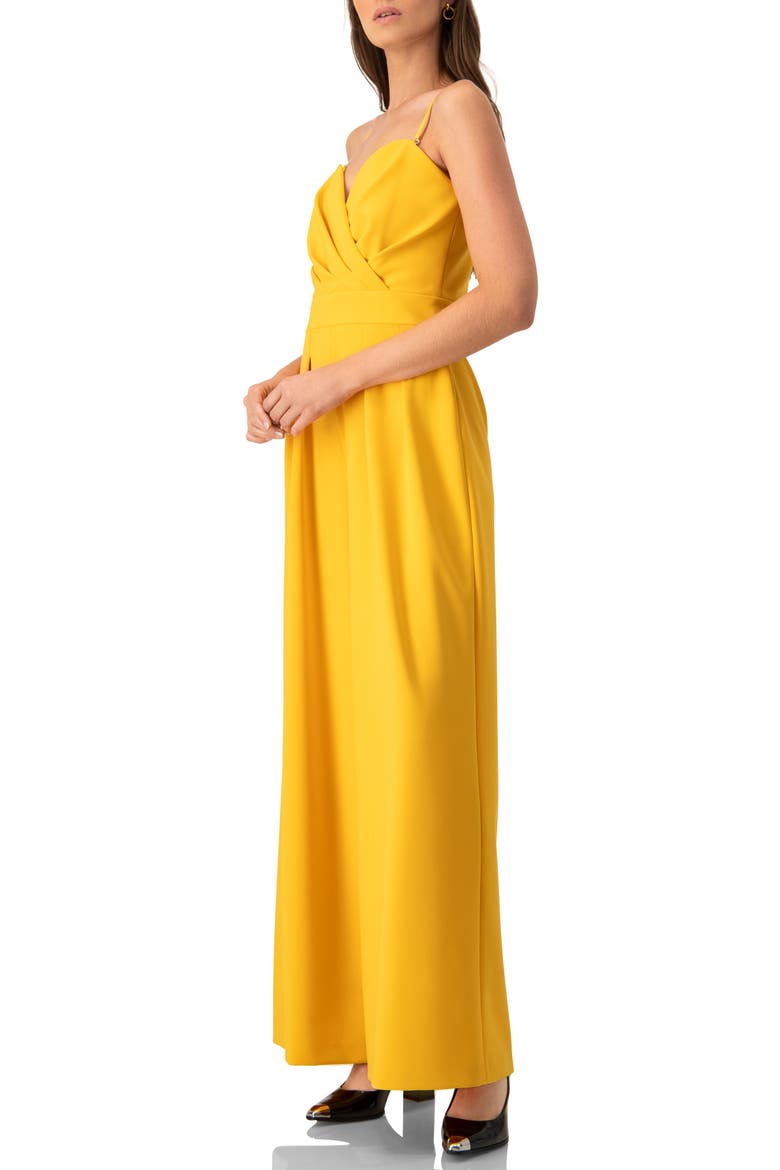 Wide-Leg Yellow Jumpsuit, Alternate, color, Yellow