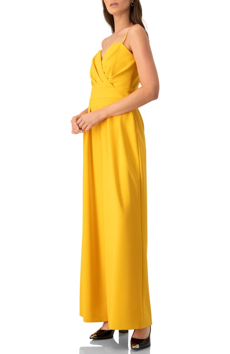 IVONNE Wide-Leg Yellow Jumpsuit, Alternate, color, Yellow