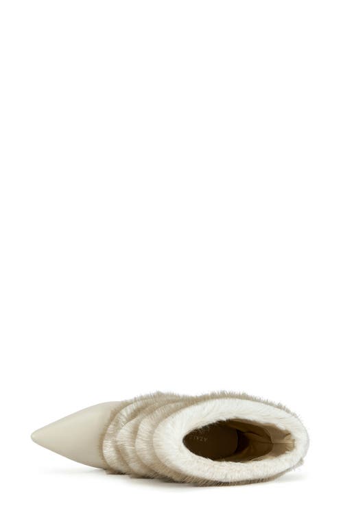 Azalea Wang Simon Faux Fur Bootie In Neutral