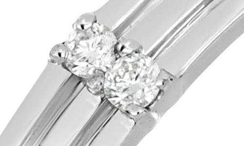 Bony Levy 18k Gold Pavé Diamond Ribbed Band Ring In Metallic