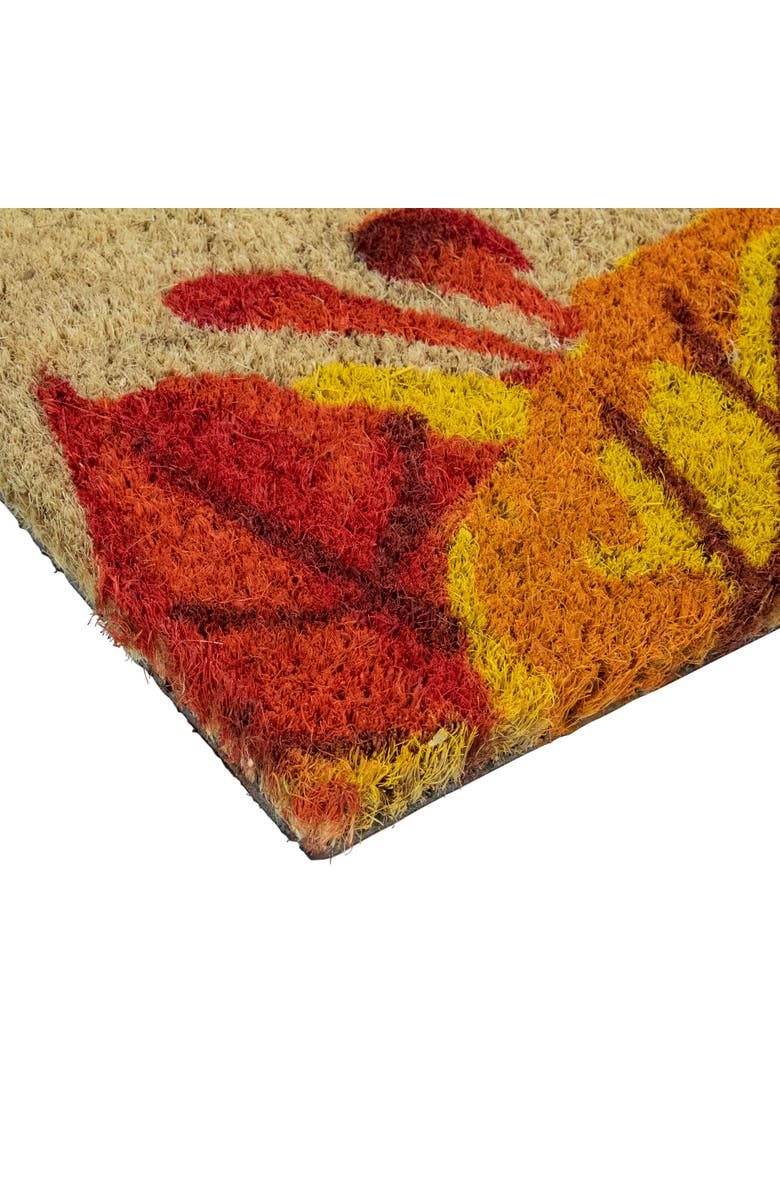 Northlight Leafy Fall Harvest Rectangular "Welcome" Doormat 18" x 30", Alternate, color, 