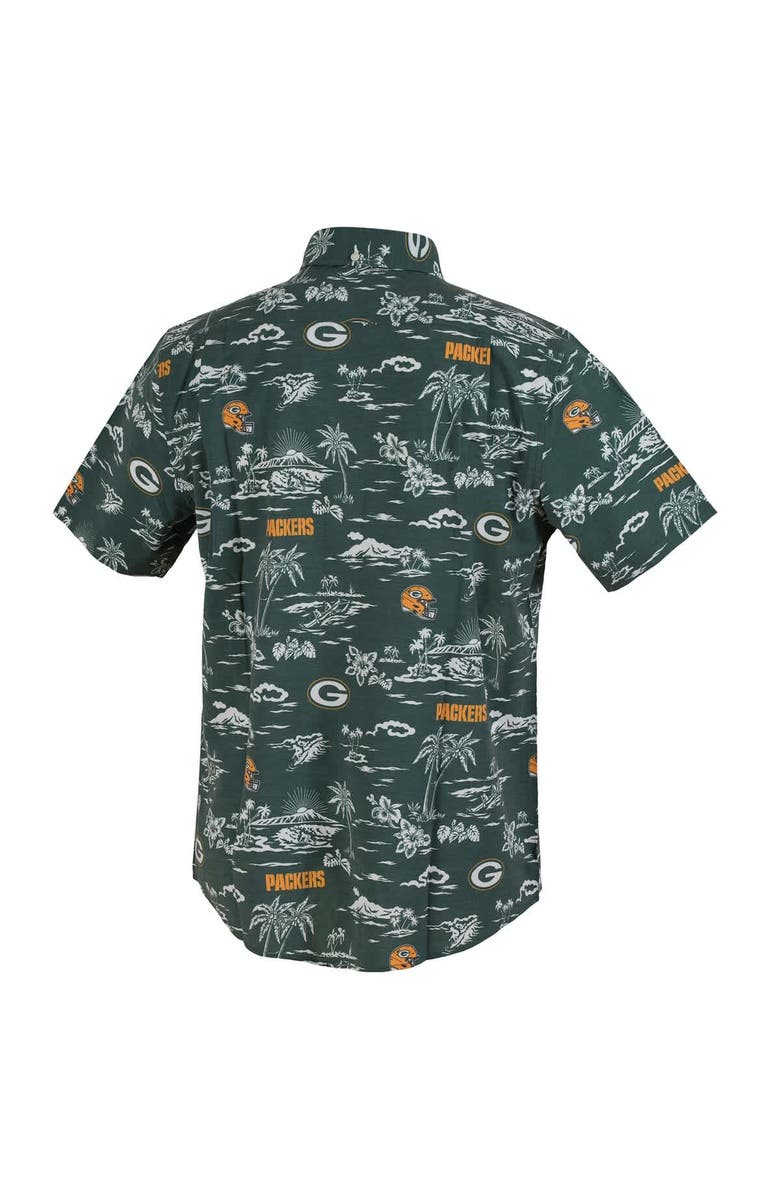 Reyn Spooner Men's Reyn Spooner Green Green Bay Packers Kekai Performance Button-Down Shirt, Alternate, color, Green
