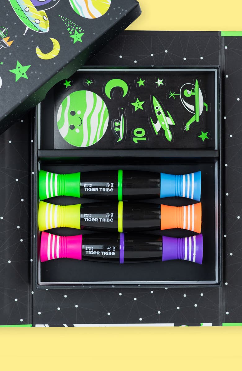TIGER TRIBE Outer Space Neon Coloring Set, Alternate, color, Multi