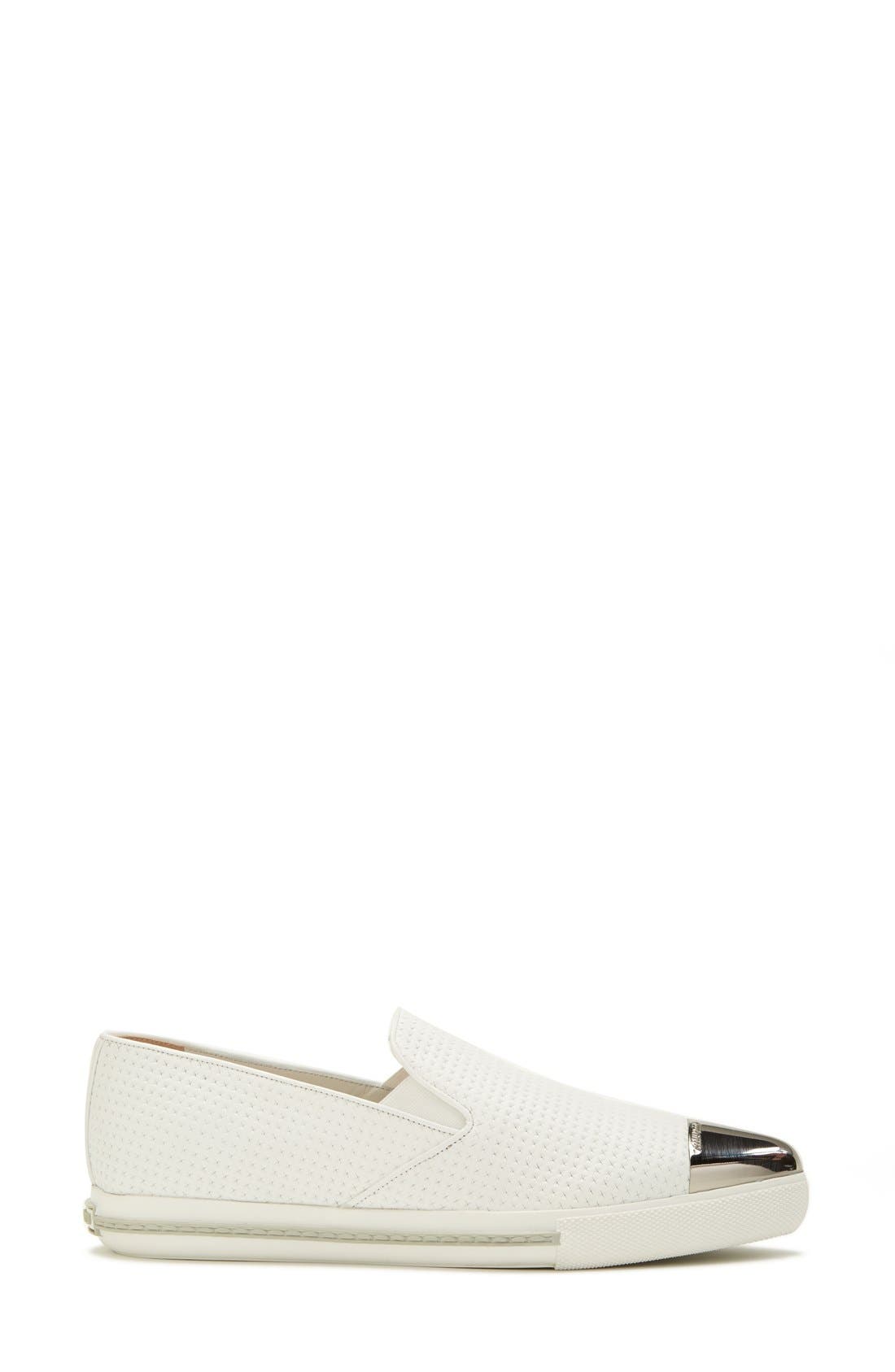 Metal Sneaker, Alternate, color, WHITE