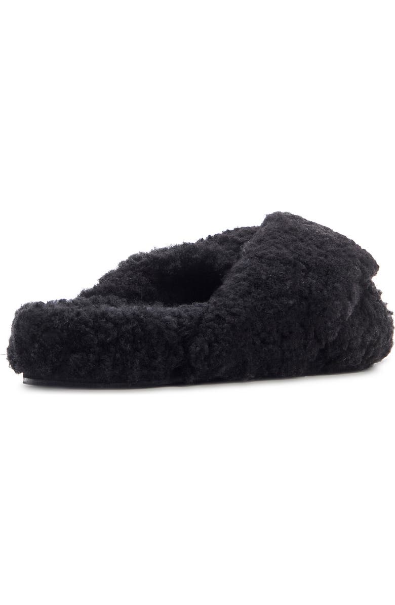 BLACK SUEDE STUDIO Cara Genuine Shearling Slipper, Alternate, color,