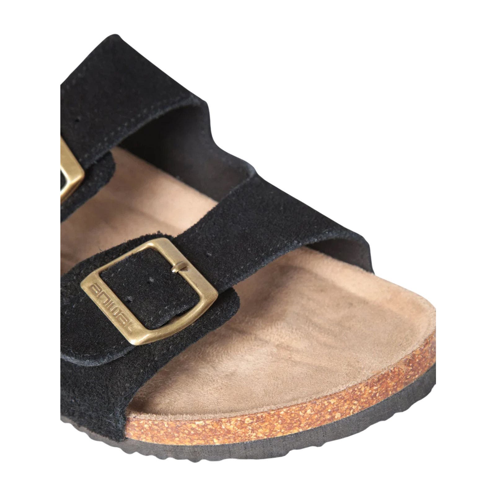 Leather Casual Sliders, Alternate, color, Black