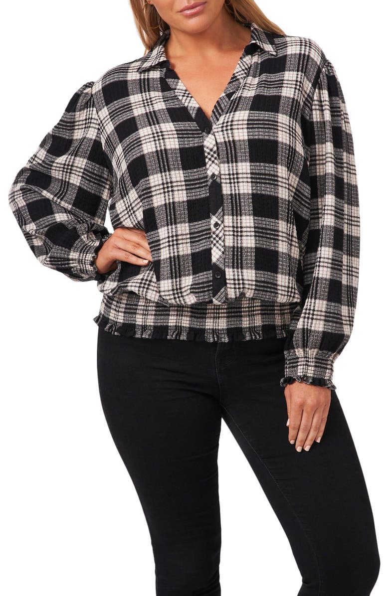 1.STATE Plaid Long Sleeve Button-Up Shirt, Main, color,