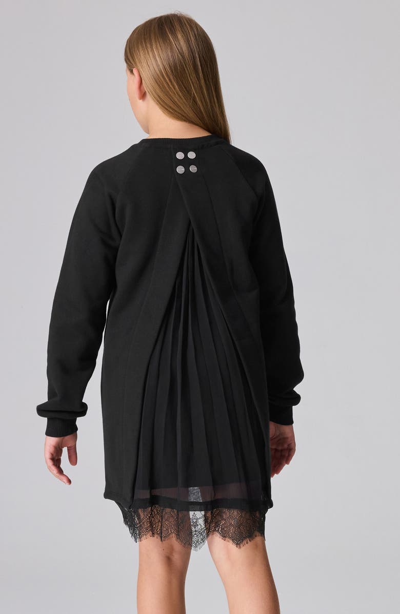 smALLSAINTS by ALLSAINTS Lace Trim Sweatshirt Dress, Alternate, color,