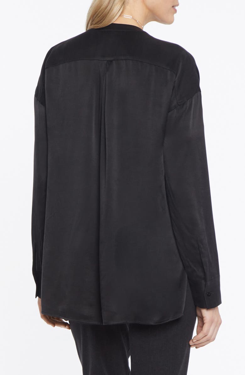 NYDJ Split Neck Satin Charmeuse Top, Alternate, color, 