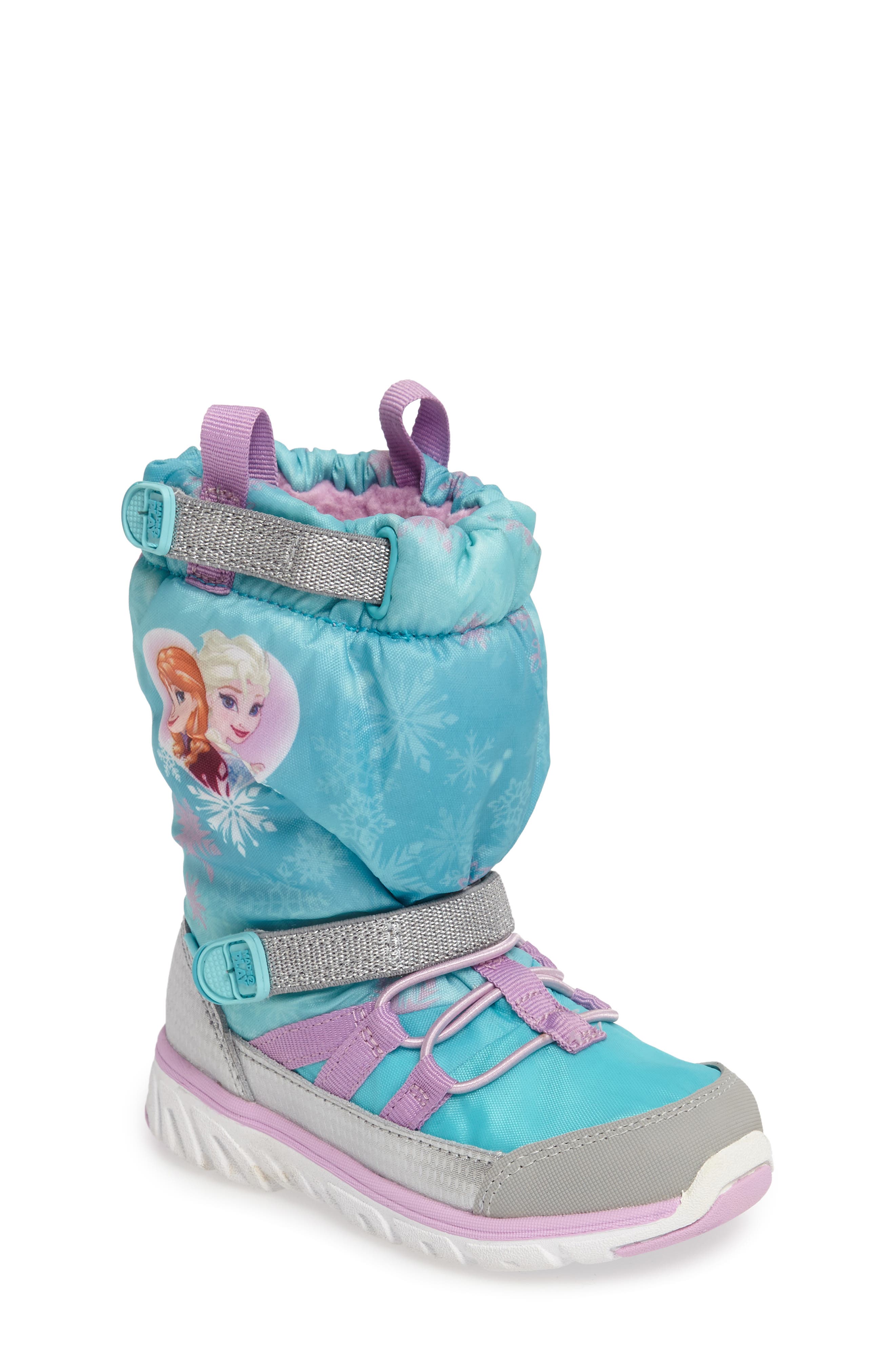 Stride Rite Disney<sup>®</sup> Frozen Made2Play Sneaker Boot, Main, color, 