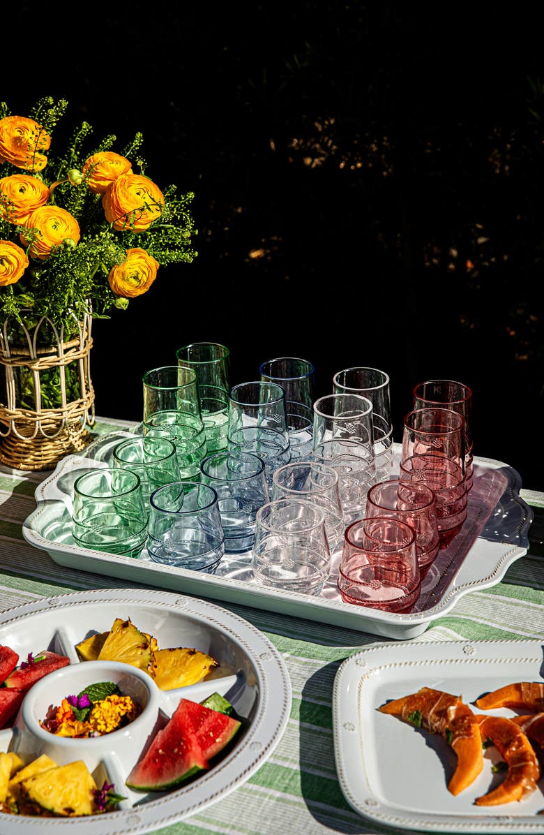 Juliska Berry and Thread Rectangular Melamine Serving Tray, Alternate, color, Whitewash