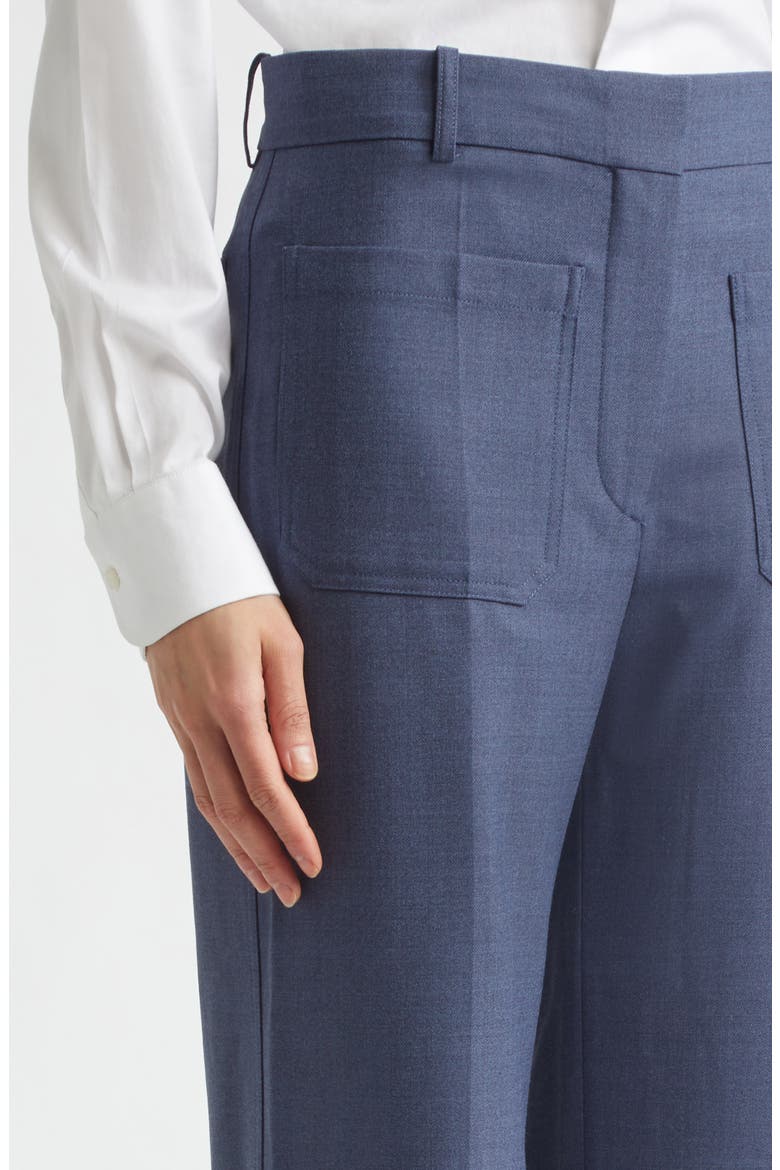 Alina High Waist Stretch Flare Pants, Alternate, color, DUSK BLUE MELANGE