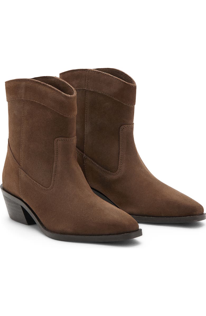 MANGO TEEN Block Heel Bootie, Main, color, Brown