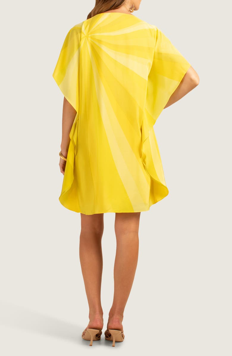 Trina Turk Global Burst Print Silk Dress, Alternate, color, Daisy Multi