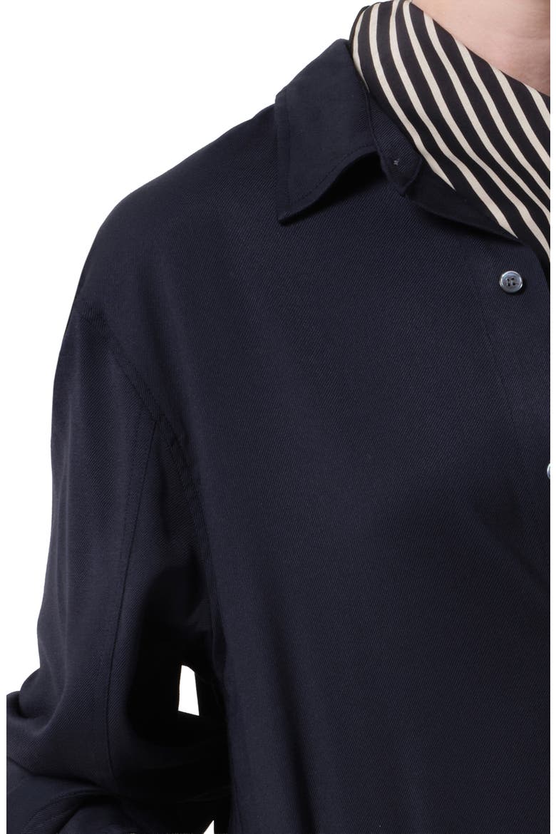 Kayla Oversize Button-Up Shirt, Alternate, color, NAVY